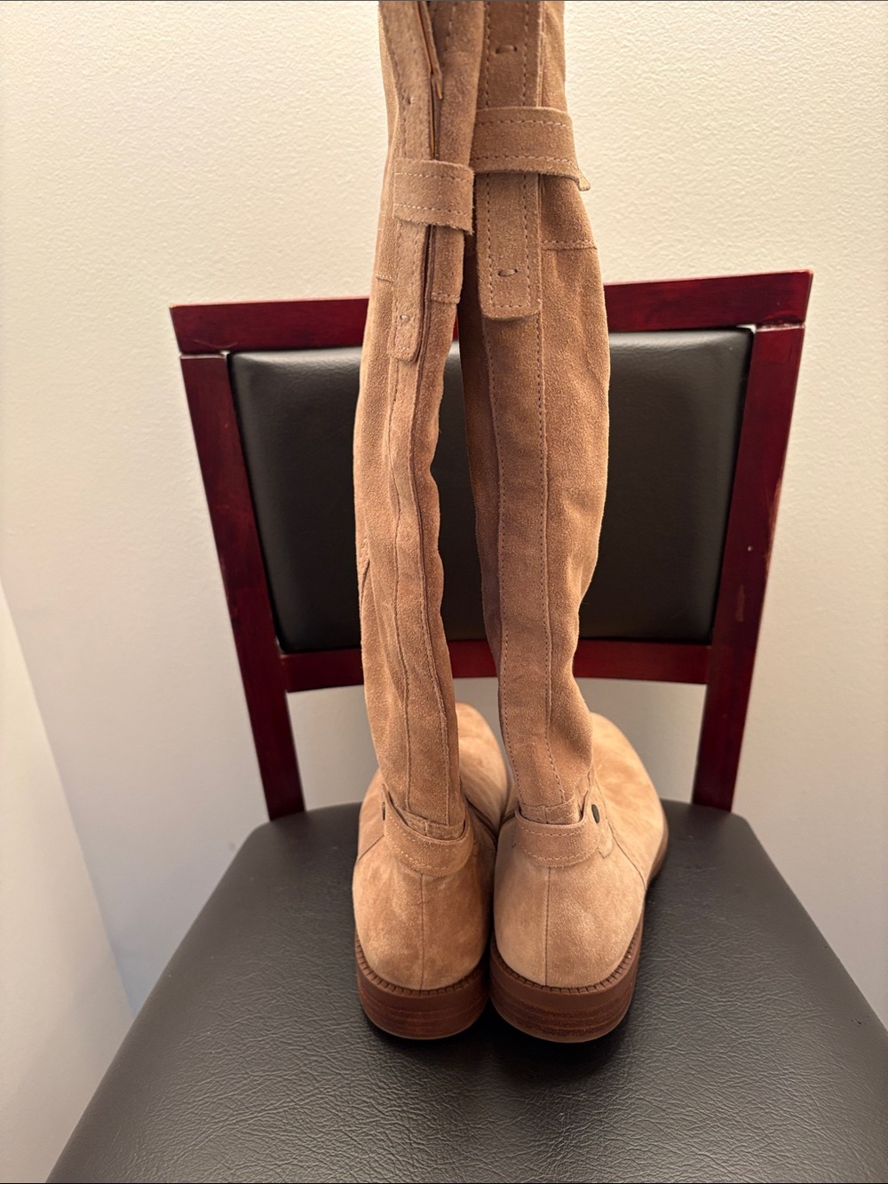 Franco Sarto Tall Suede Knee Boots in Tan Size 8.5 Women’s - Picture 3 of 5